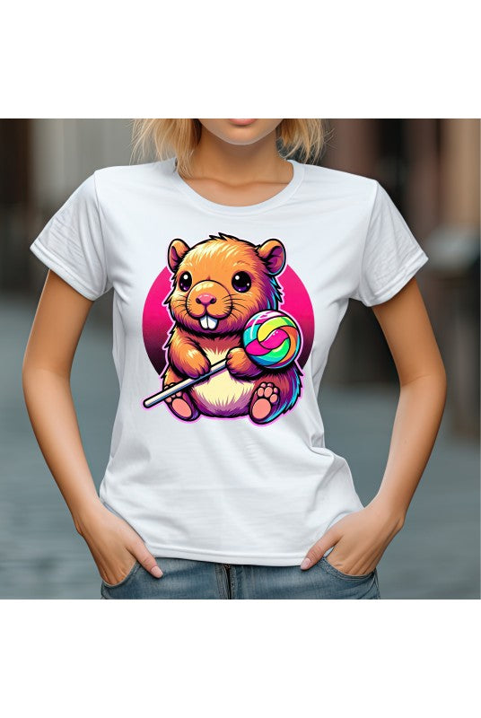 Дамска тениска CapybaraLolli