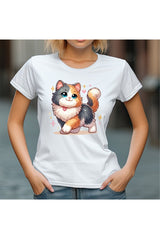 Дамска тениска Cut Cat black