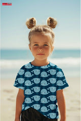 Детска тениска за момиче Cute whales