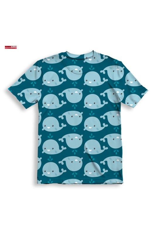 Детска тениска за момиче Cute whales