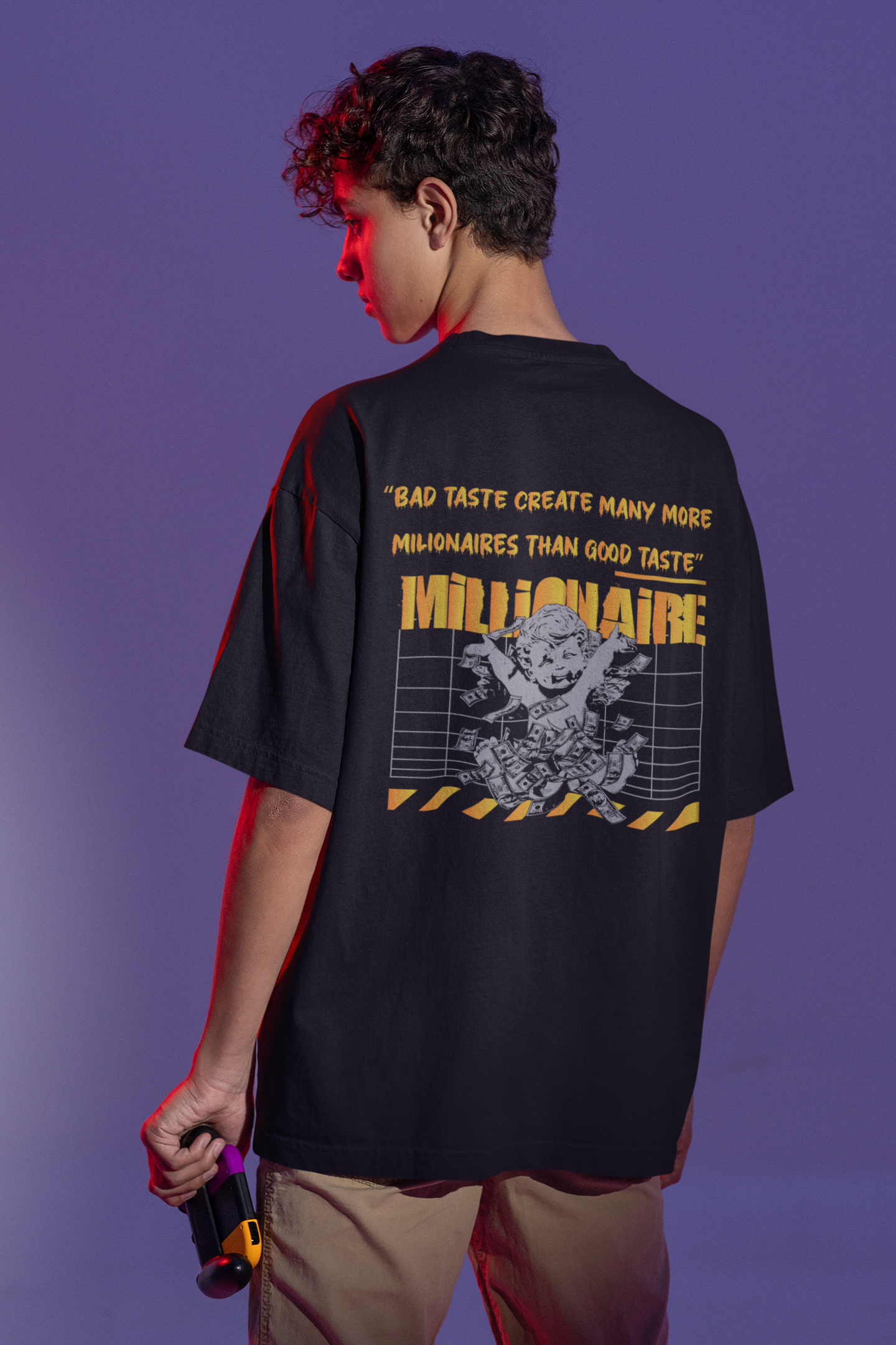 Oversize Мъжка тениска Millionaire