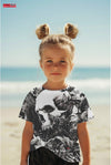 Детска тениска за момиче Hell Skull