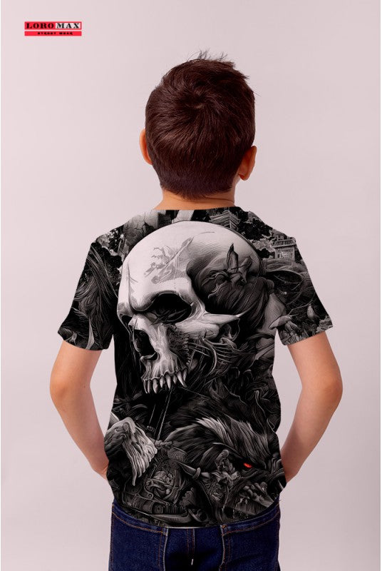 Детска тениска за момче Hell Skull
