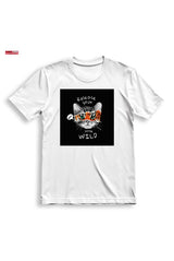 Детска тениска за момиче Little wild black