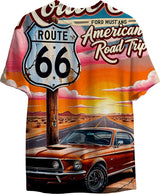 Мъжка тениска Route 66 | Уникални тениски | loromax.com
