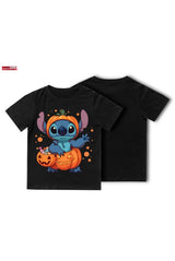 Детска тениска за момче Stitch Halloween black