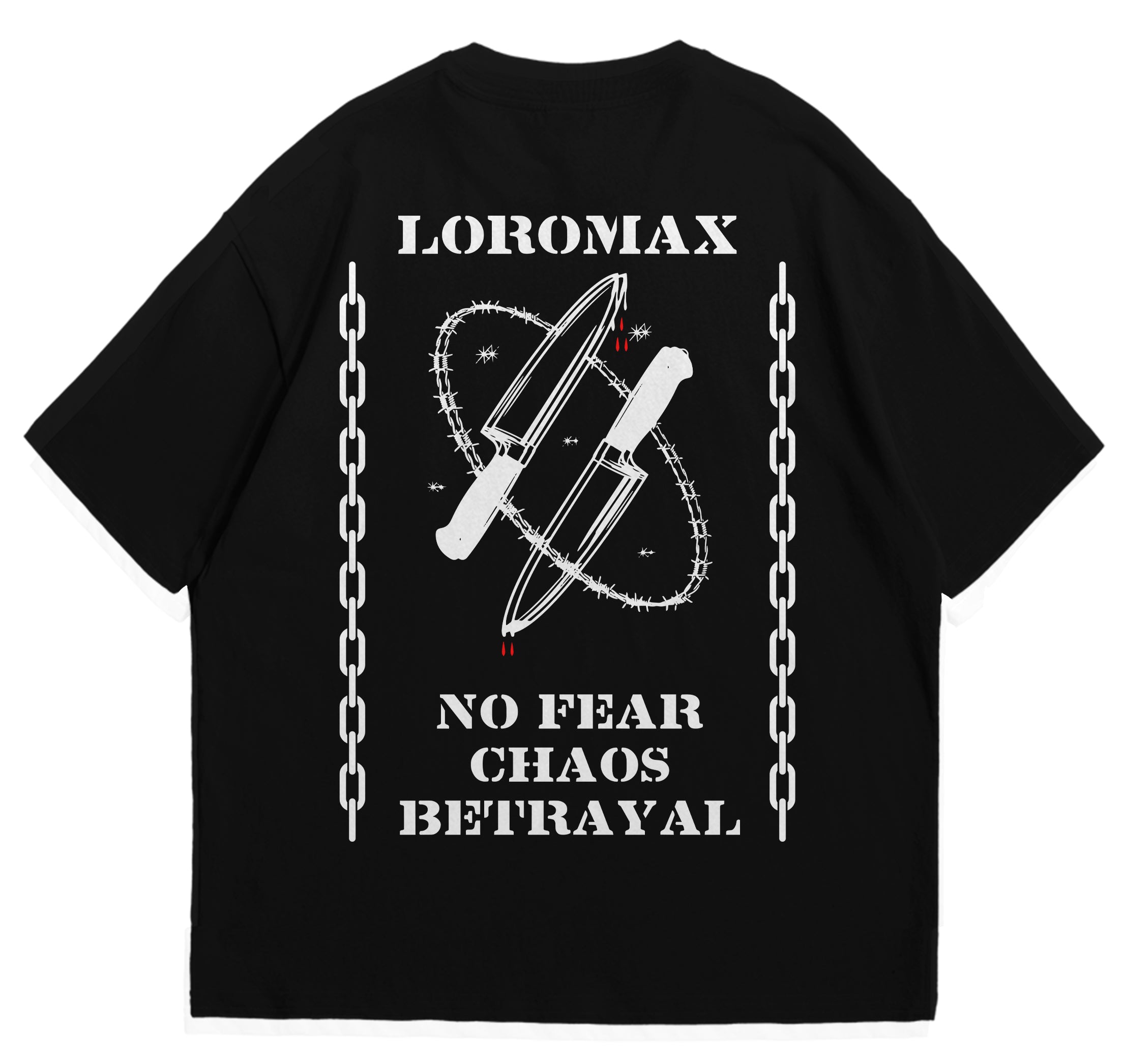 Oversize Мъжка тениска KNIVES
