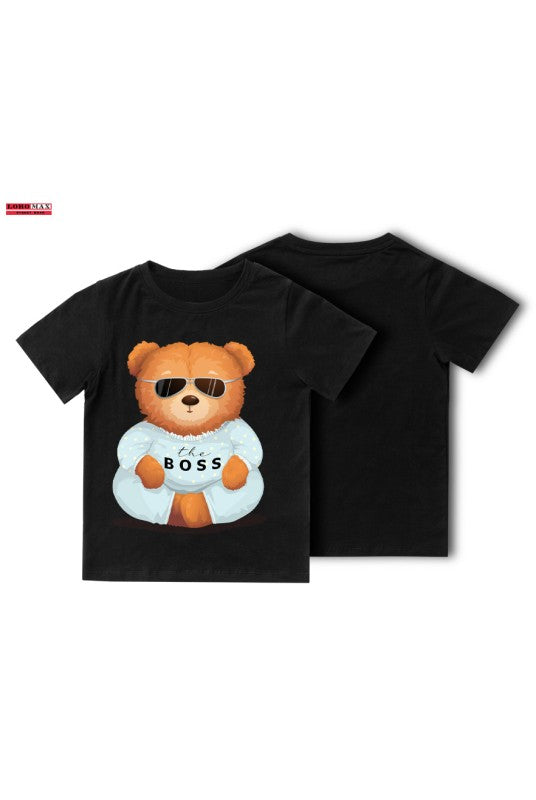 Детска тениска за момче The Boss black
