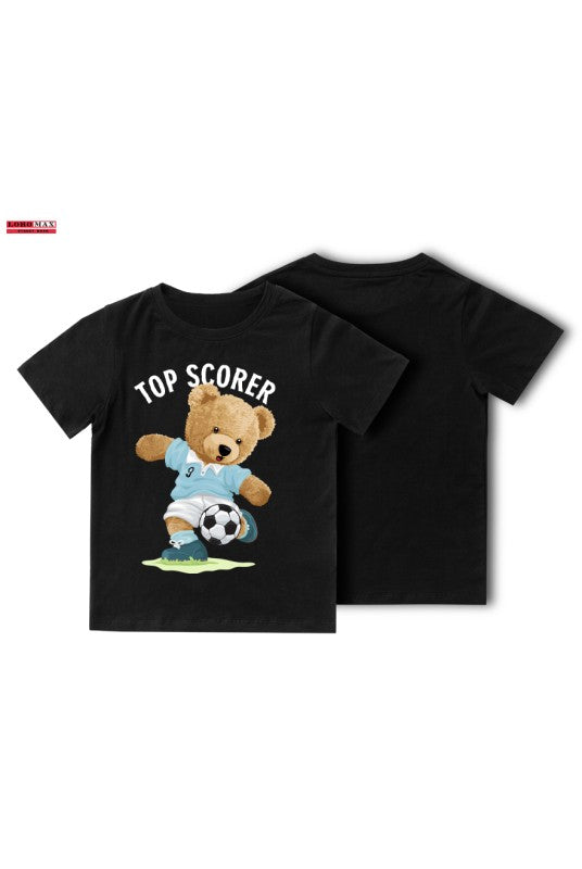 Детска тениска за момче Top scorer black