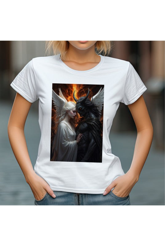 Дамска тениска Woman and Devil