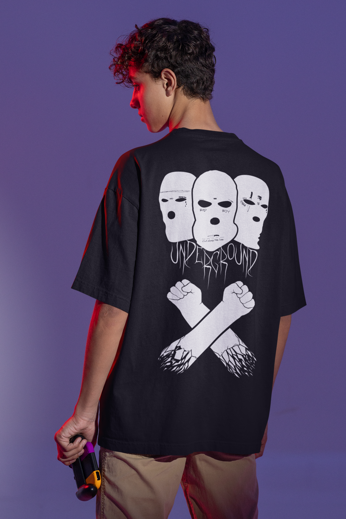 Oversize Мъжка тениска UNDERGROUND