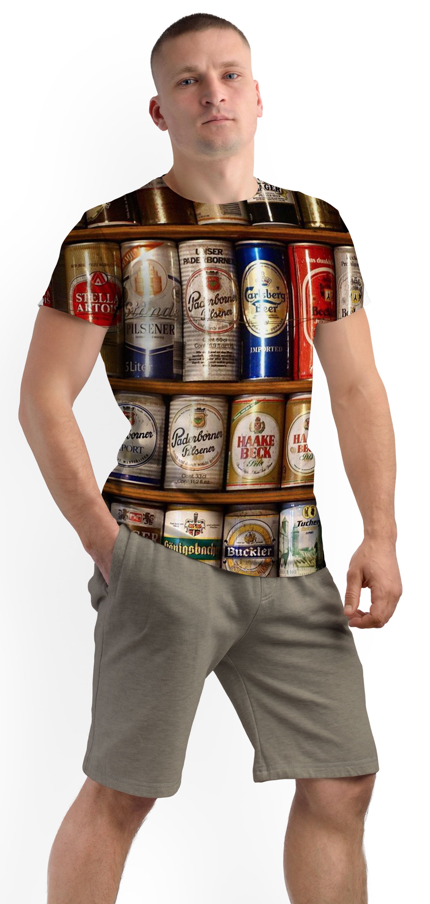 Мъжка тениска Beer Cans