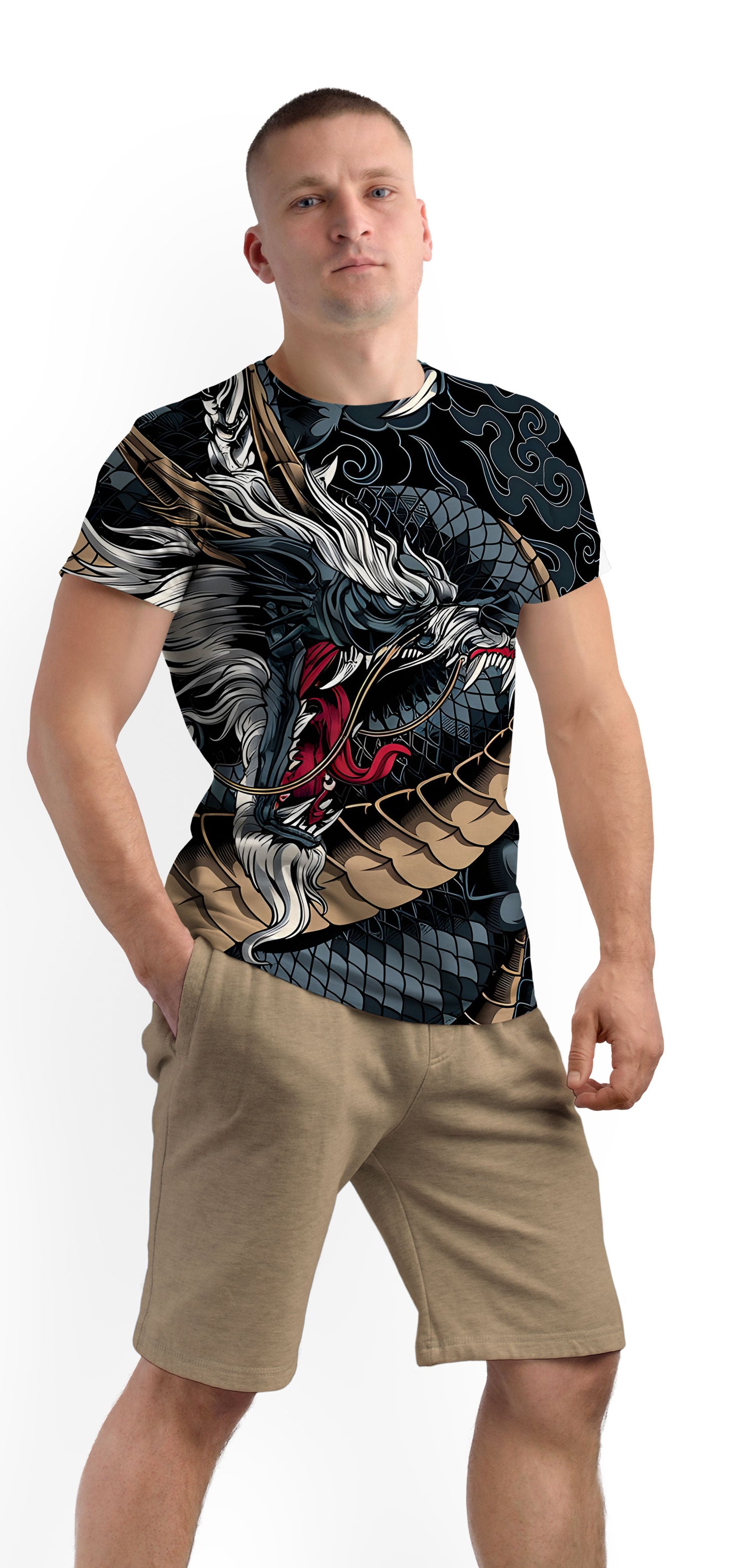Мъжка тениска Black Dragon