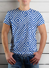 Мъжка тениска Blue Patterns