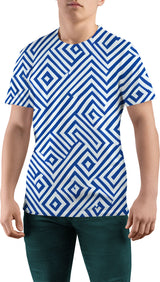 Мъжка тениска Blue Patterns