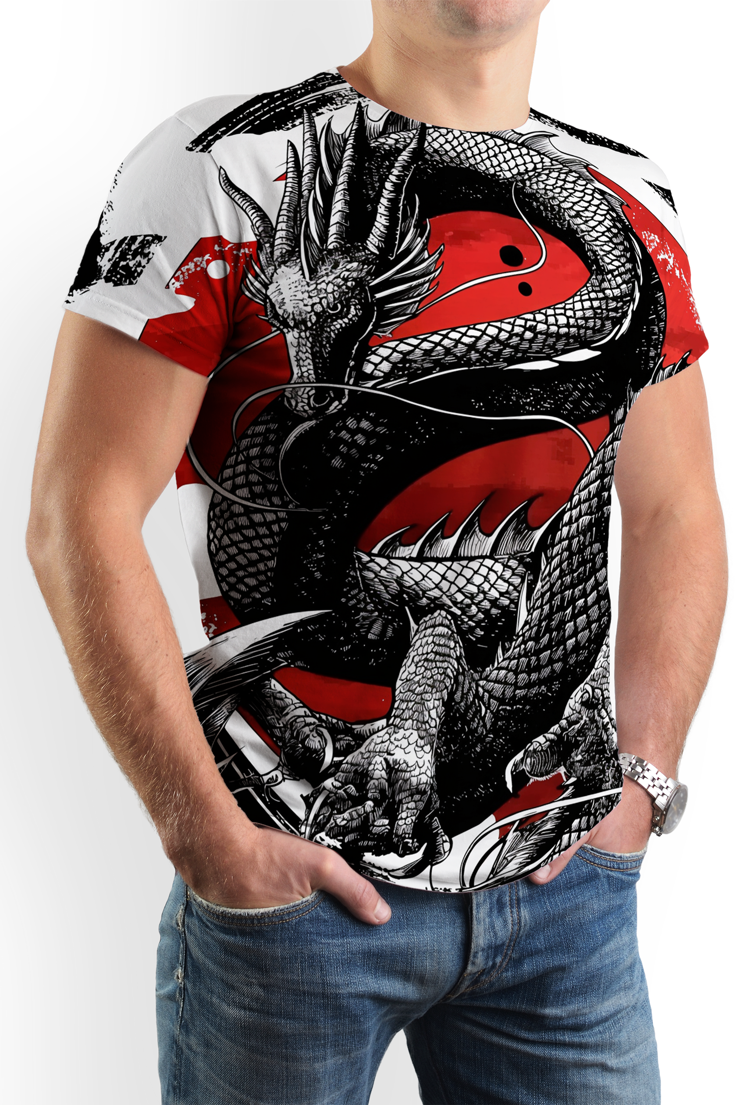 Мъжка тениска Dragon Red