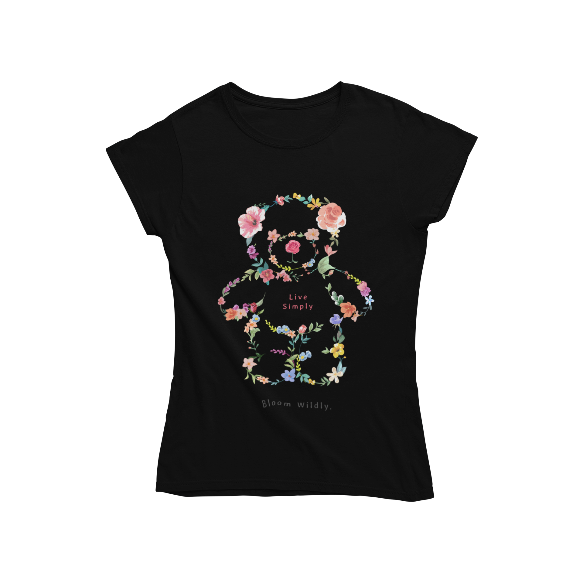 Women's T-shirt FLOWER BEAR