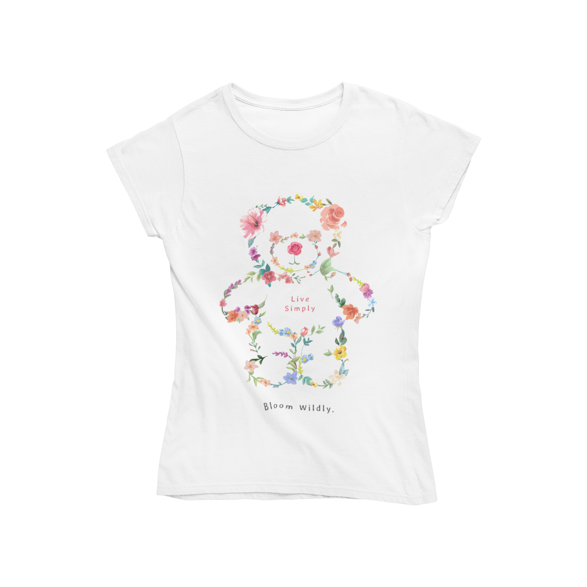 Women's T-shirt FLOWER BEAR