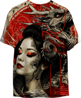 Мъжка тениска Geisha Dragon