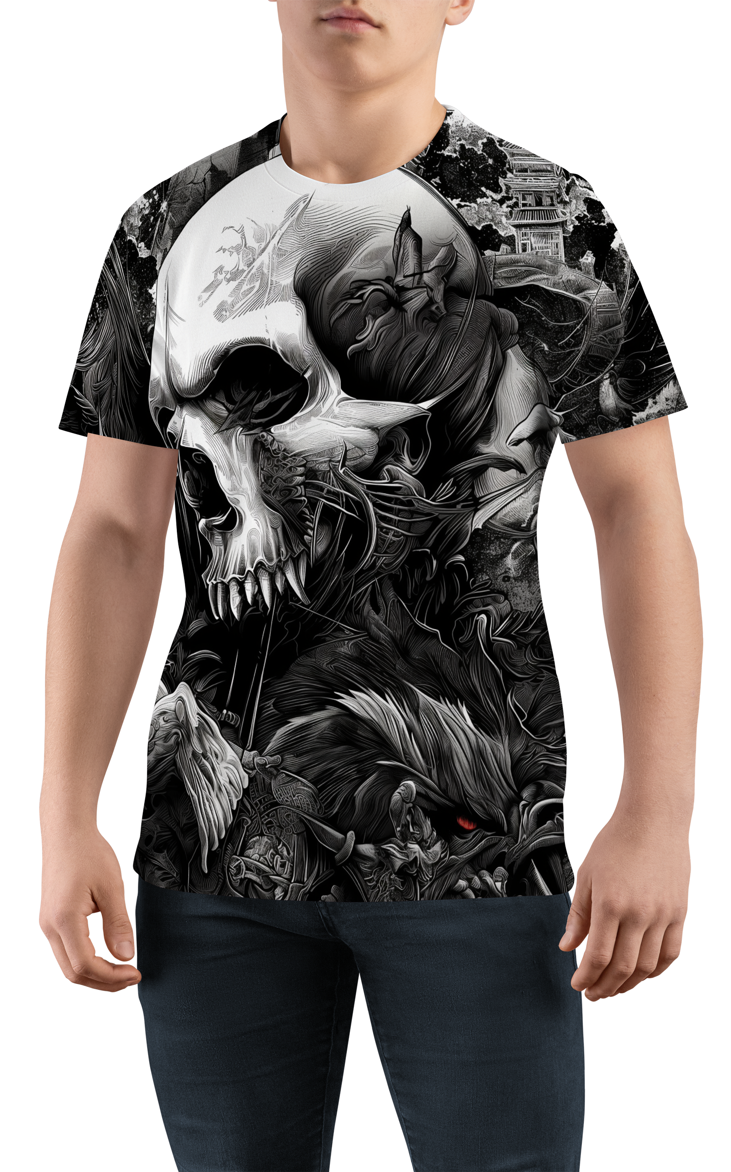 Мъжка тениска Hell Skull