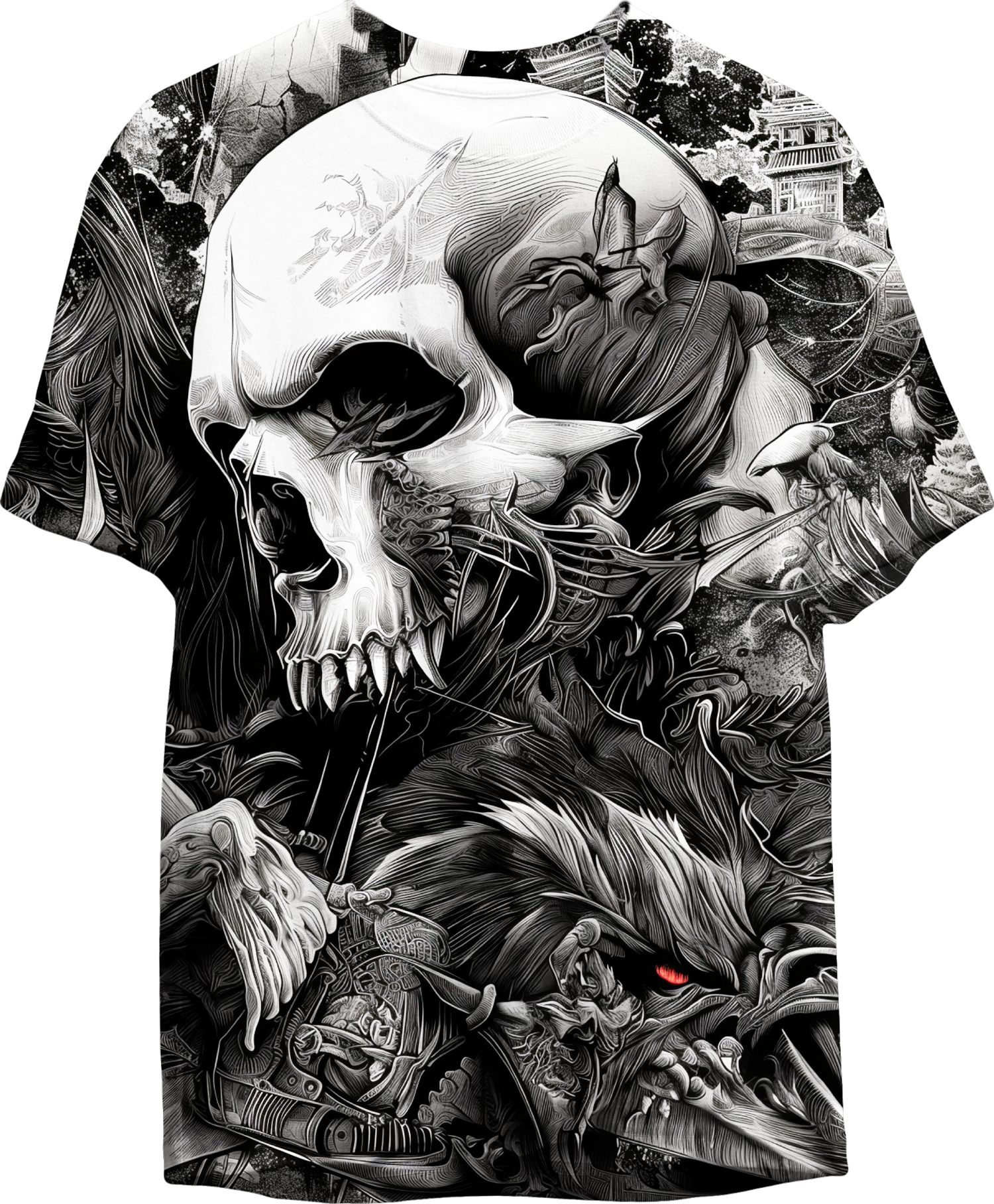 Мъжка тениска Hell Skull