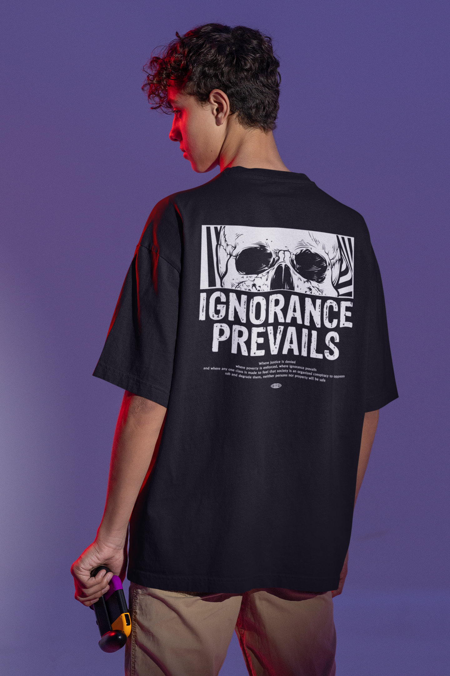 Oversize Мъжка тениска IGNORANCE