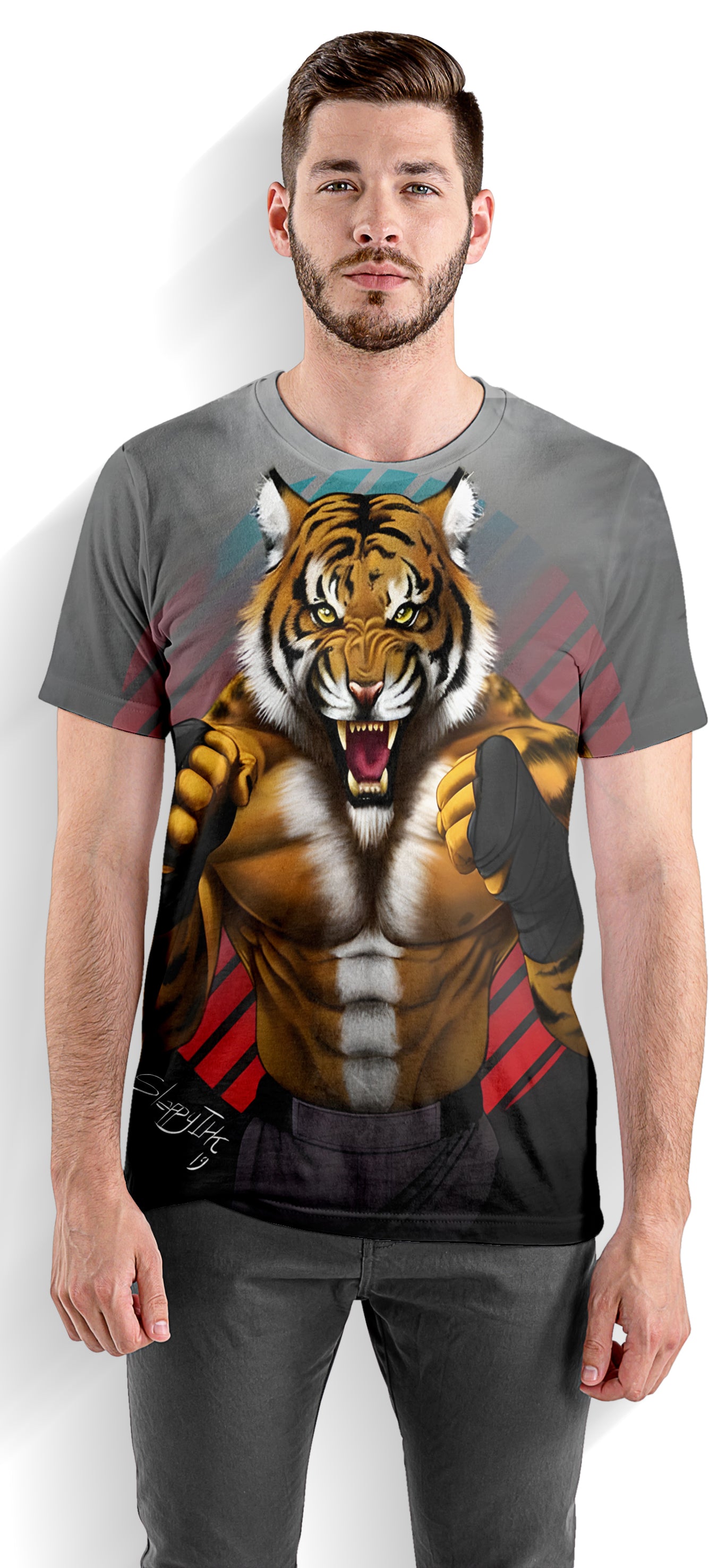 Мъжка тениска Tiger Fighter