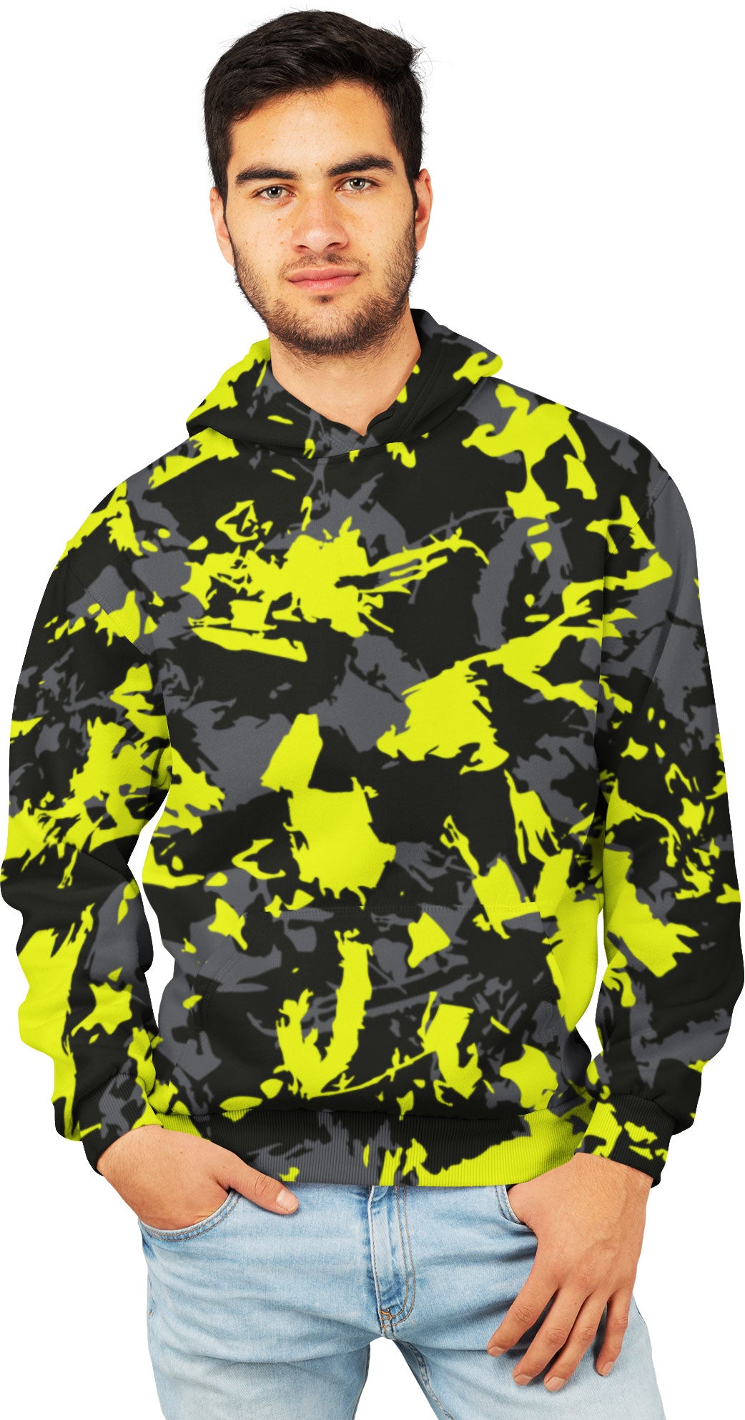 Мъжки суитшърт Yellow Camo