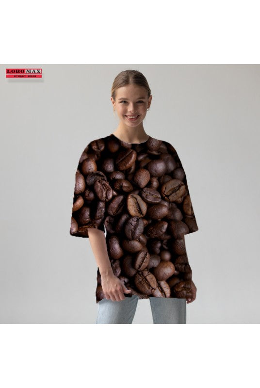 Дамска тениска oversize Coffee
