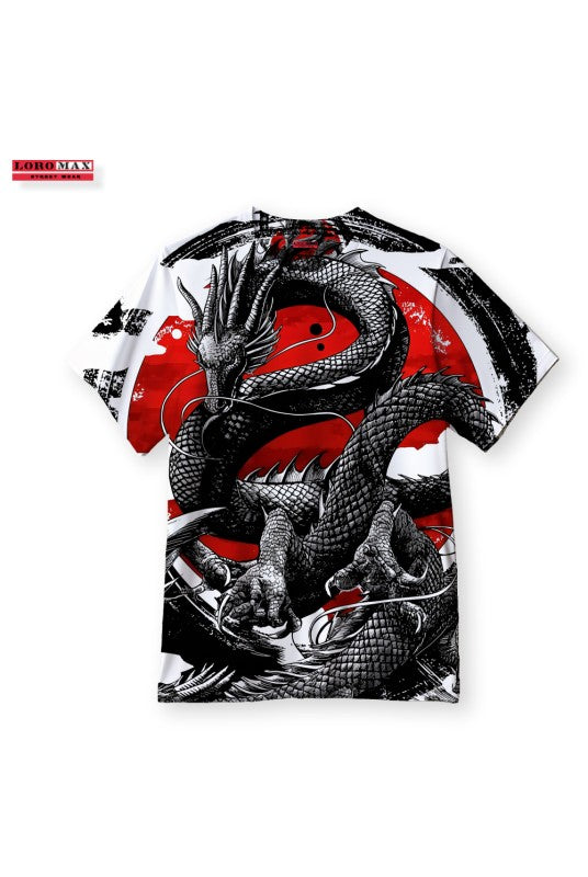 Дамска тениска oversize Dragon Red