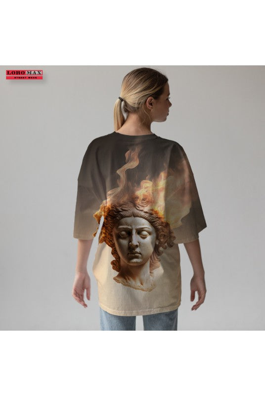 Дамска тениска oversize Goddess fire