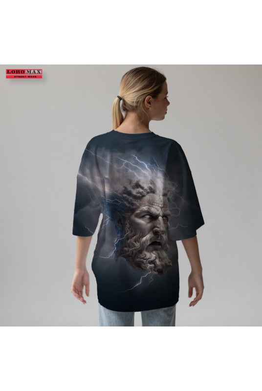 Дамска тениска oversize God lighnings