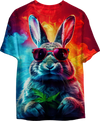 Men's T-shirt Rabbit with Glasses