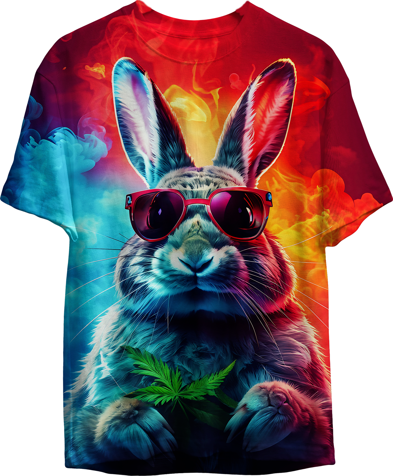Men's T-shirt Rabbit with Glasses