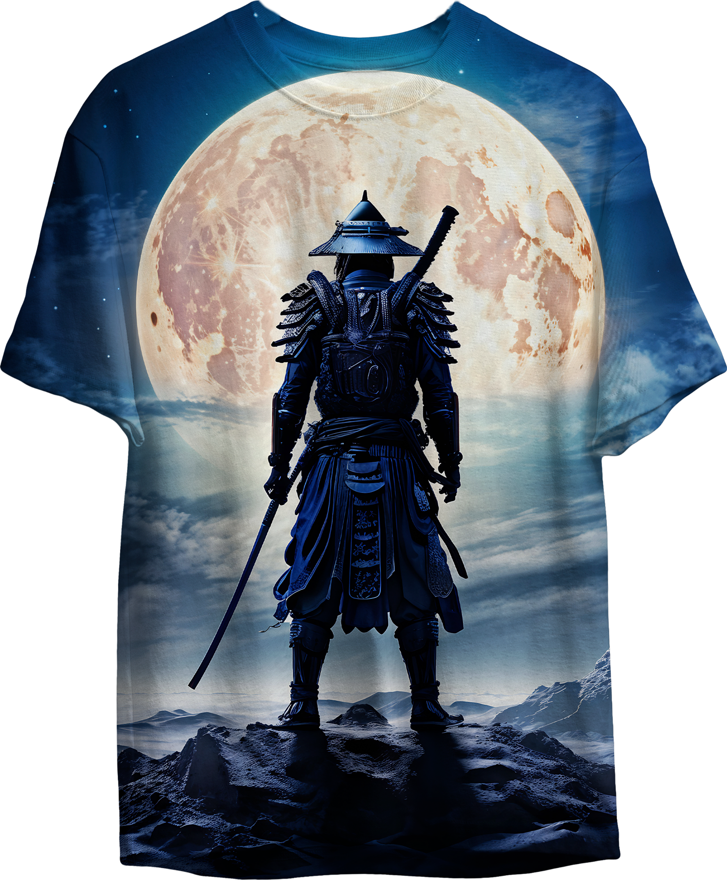 Мъжка тениска Samurai Moon