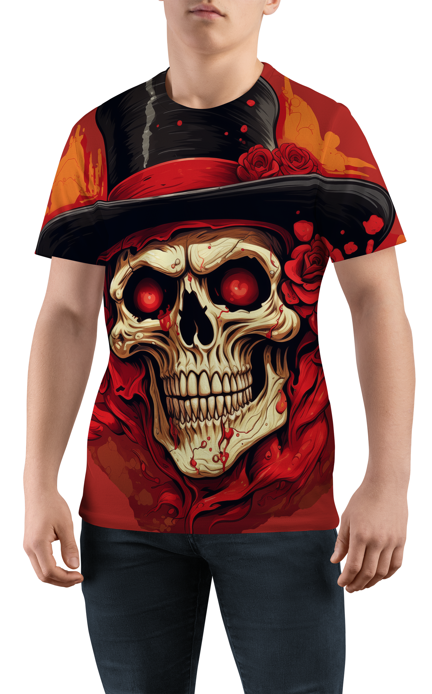 Мъжка тениска Skull Hat