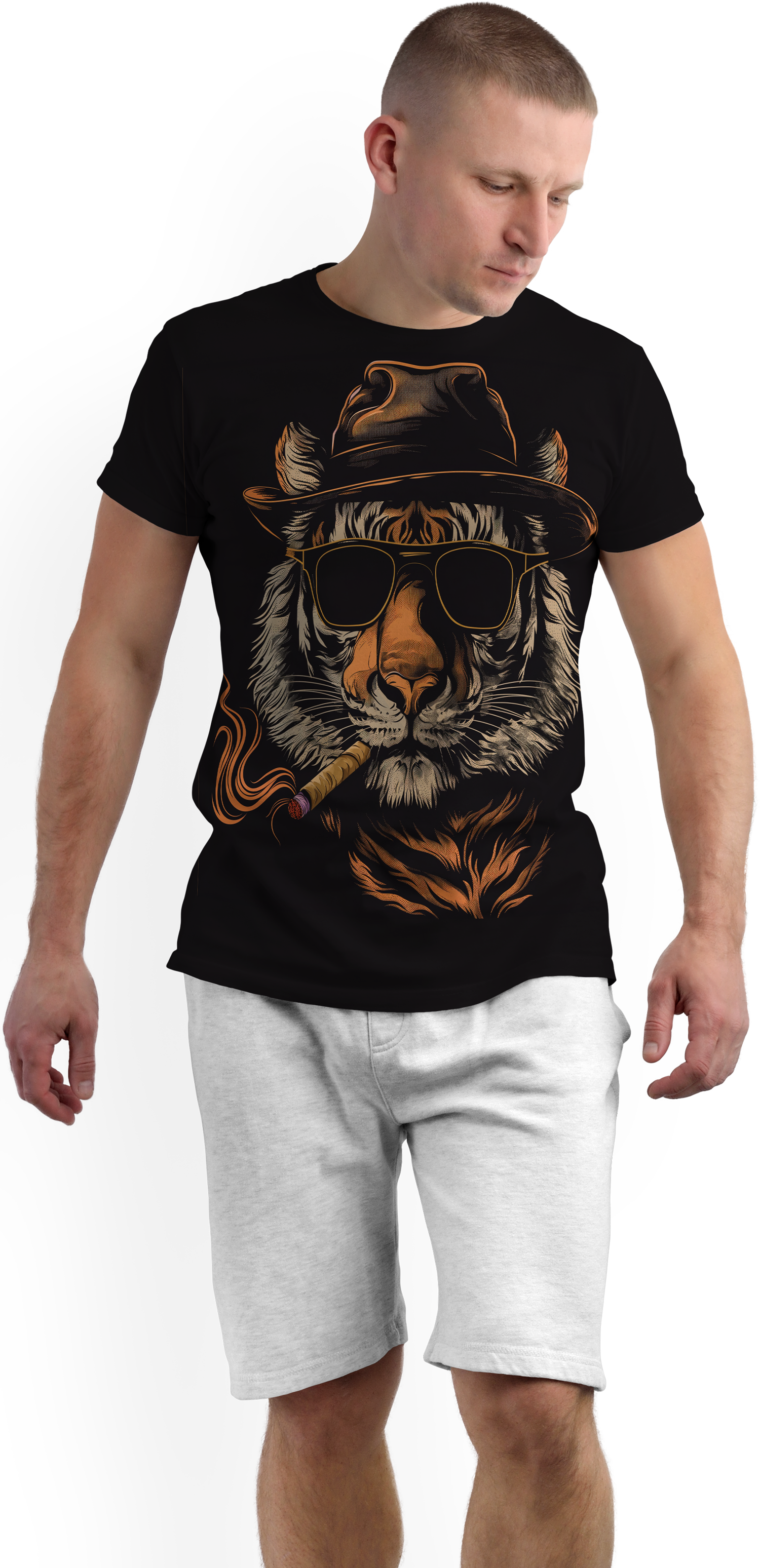 Men's T-shirt Tiger Face