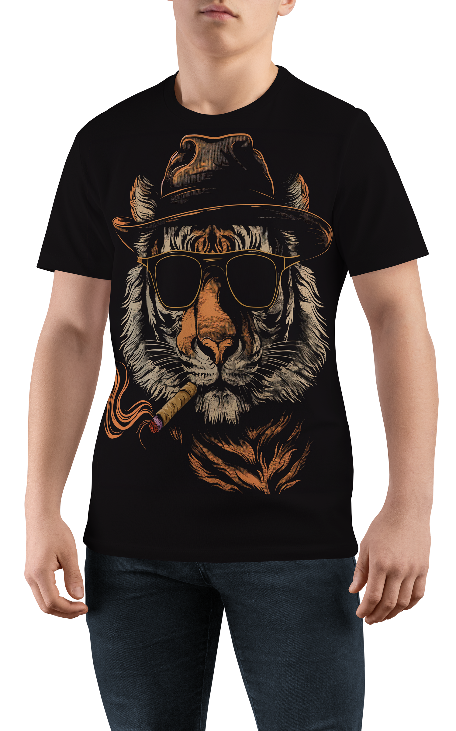 Men's T-shirt Tiger Face
