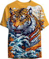 Men's T-shirt Tiger Wave
