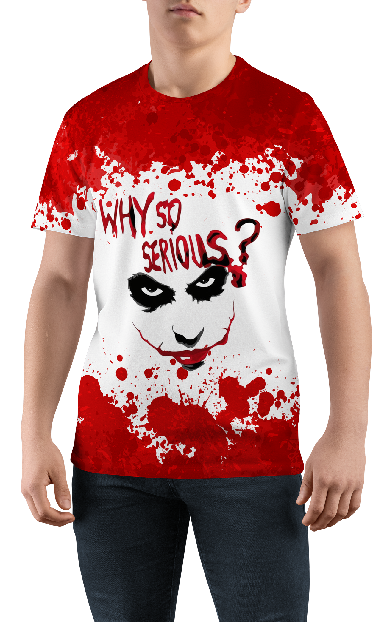 Men's T-shirt Joker Serious