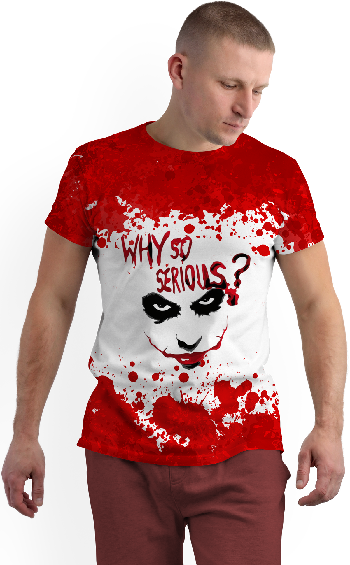 Men's T-shirt Joker Serious
