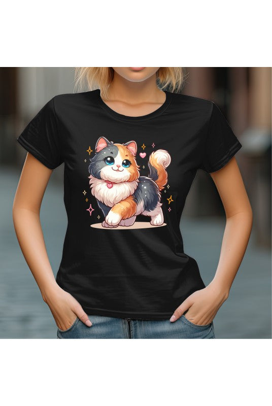 Дамска тениска Cut Cat black