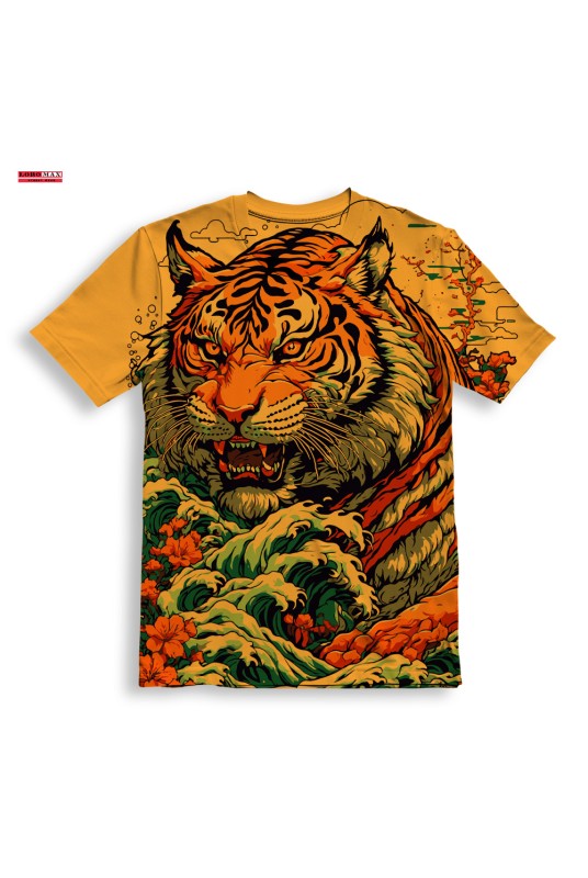 Детска тениска за момиче Tiger Wave