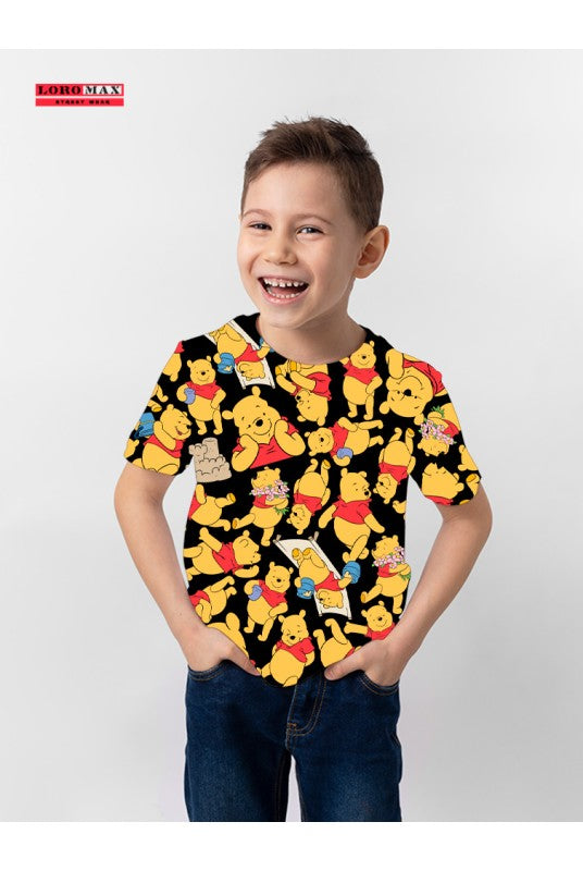 Детска тениска за момче Winnie the Pooh black