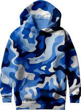 Мъжки суитшърт Blue White Camouflage