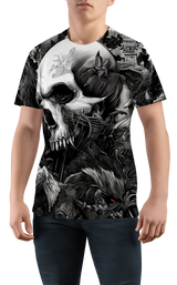 Мъжка тениска Hell Skull