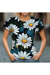 Дамска тениска oversize Цветя
