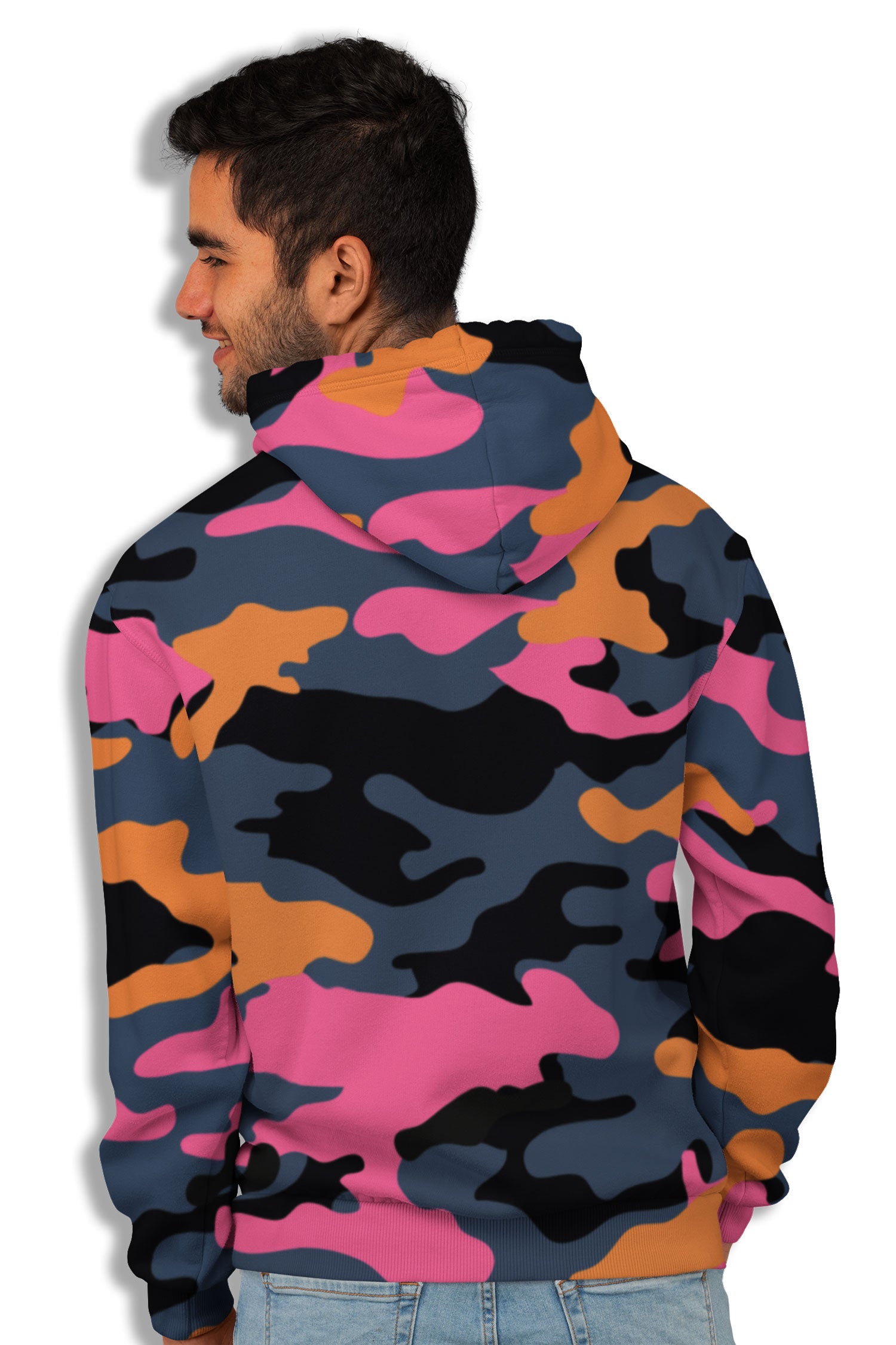 Мъжки суитшърт Orange Camouflage