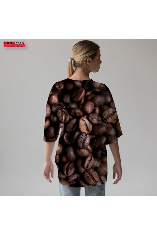 Дамска тениска oversize Coffee