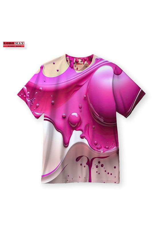 Women's oversized T-shirt Colors splashing